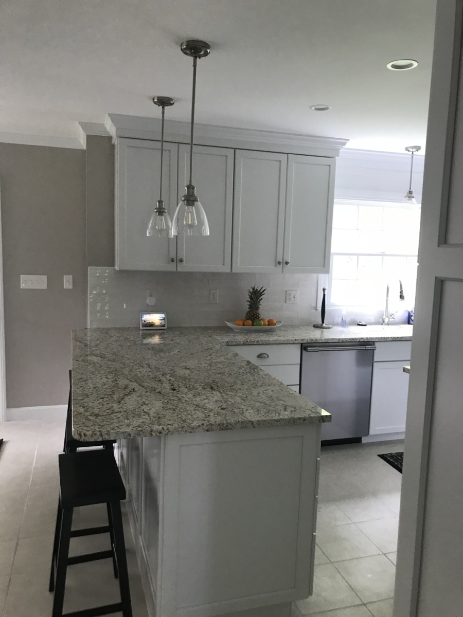 Kitchen remodel in Brattleboro, VT by Homestead Covered Bridge Kitchens, based in Keene, NH.