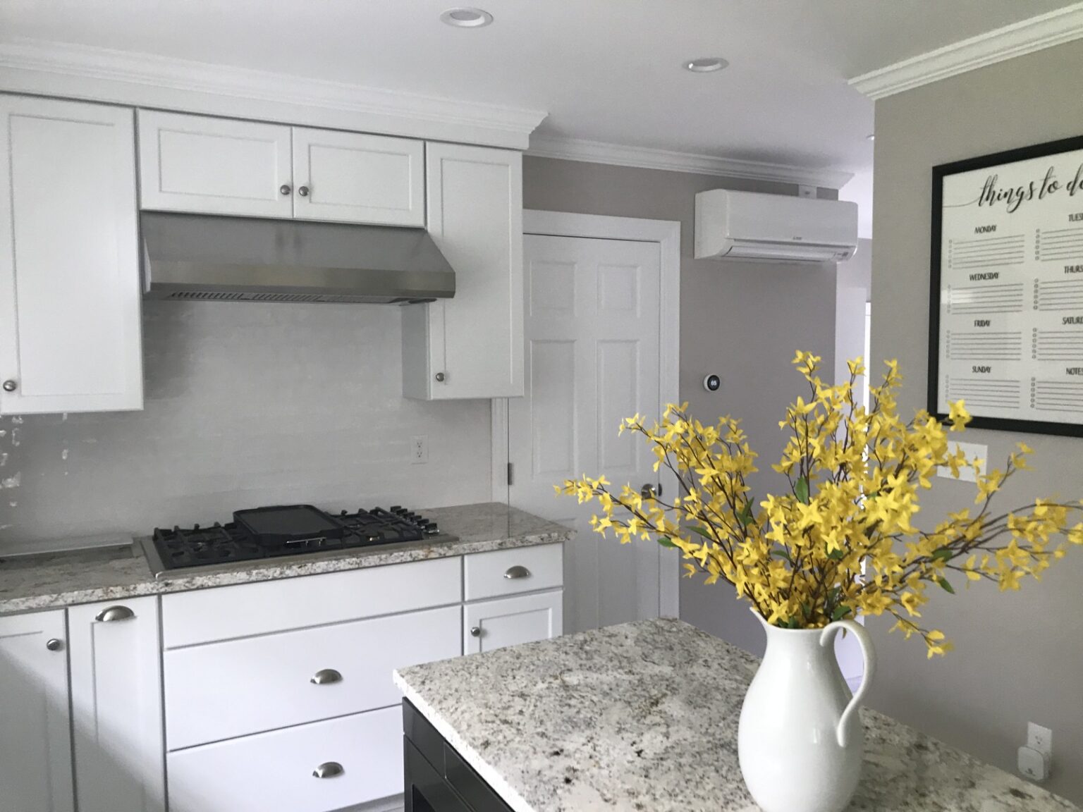 Kitchen renovation in Marlborough, NH focused on layout efficiency and timeless style.